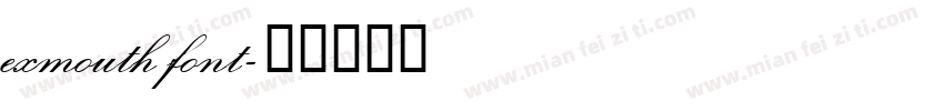 exmouth font字体转换